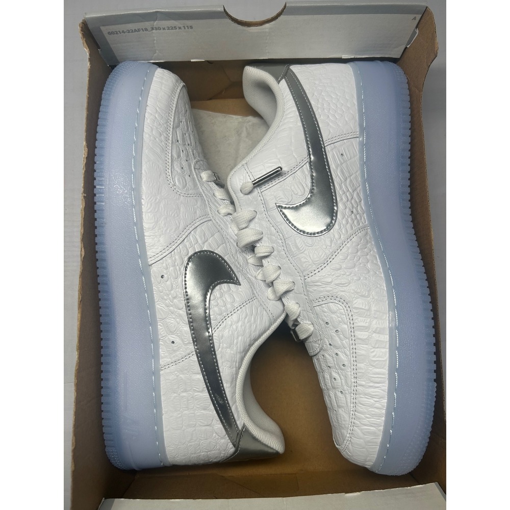 Nike Air Force 1 07' Low White Croc IR1981 100 New/No Lid
